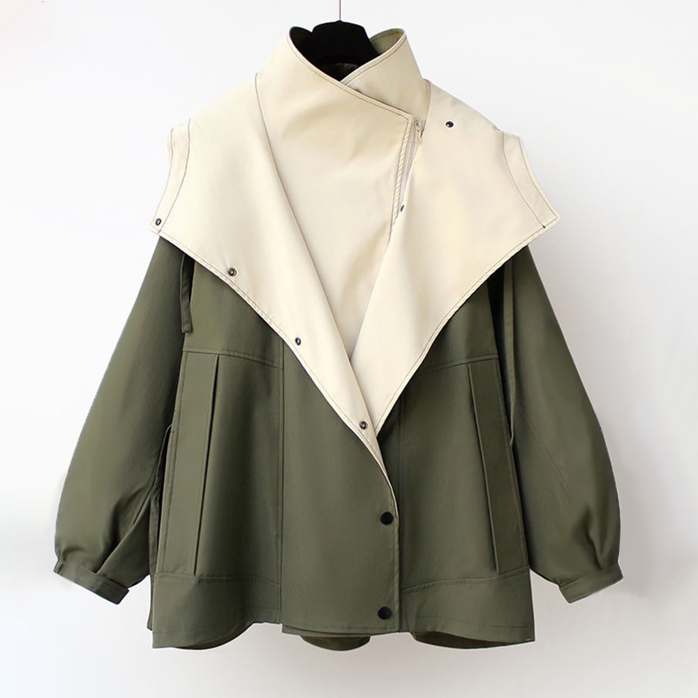Maëlys™ | Trench-coat moderno bicolor
