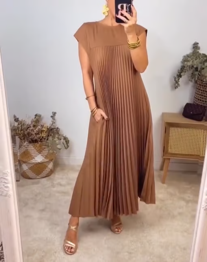 Aroha™ | Vestido Sin Mangas con Pliegues