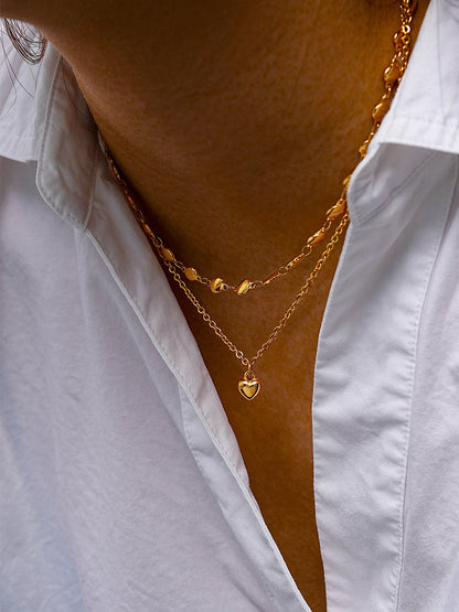 María Lorea™ | Collar con colgante de corazón de alivio