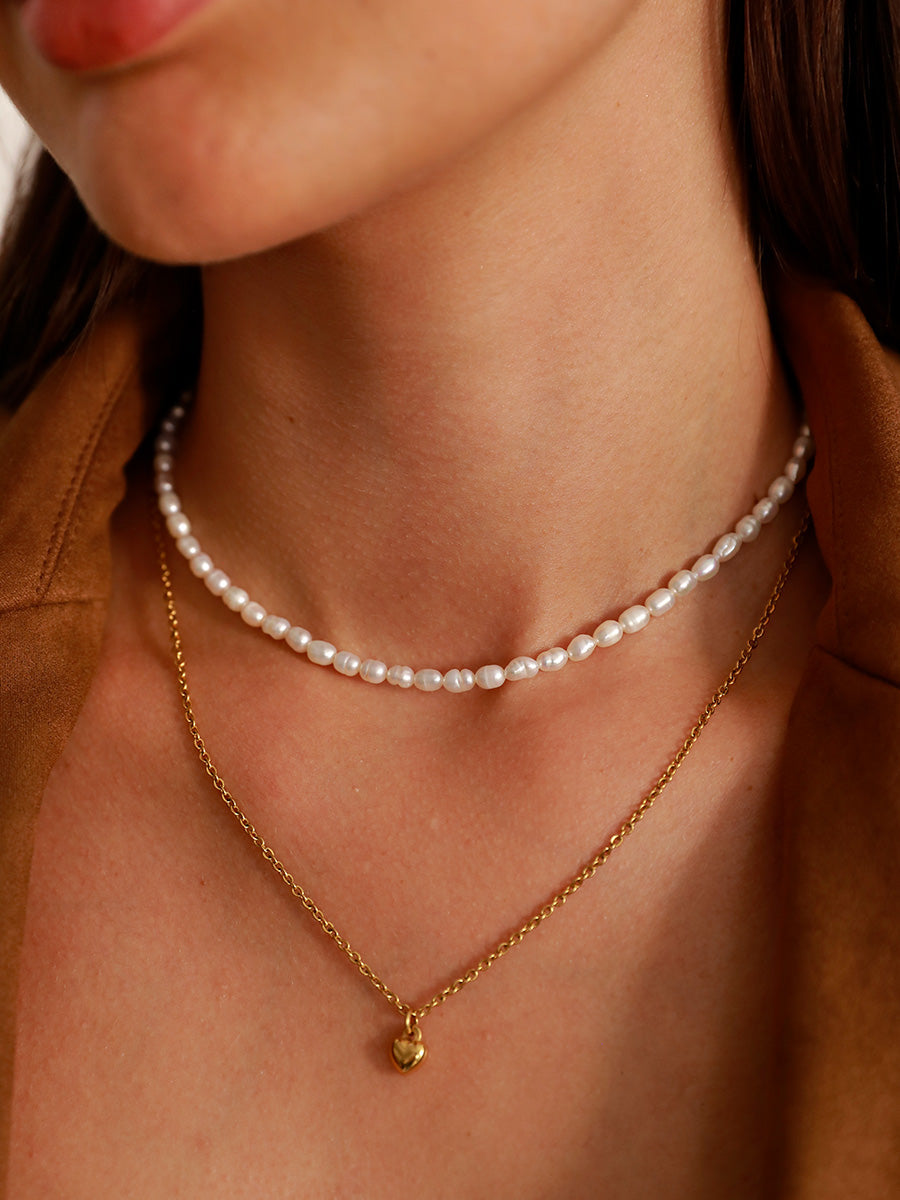 María Lorea™ | Collar con colgante de corazón de alivio