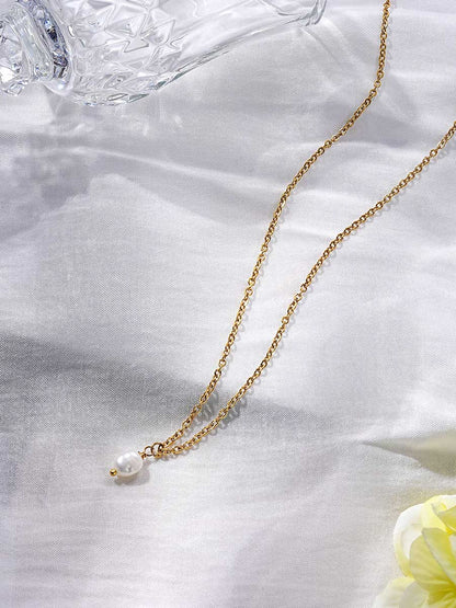María Anisia™ | Collar Minimalista con Colgante de Perla