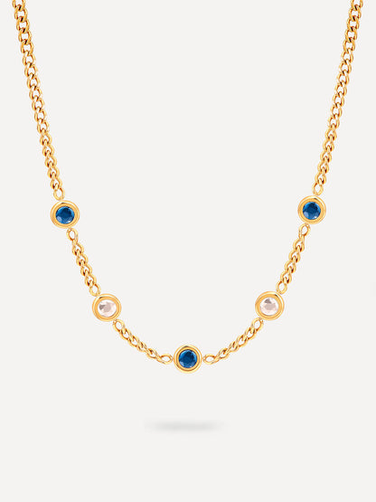 María Emma™ | Collar Dueto - Mar y Cielo
