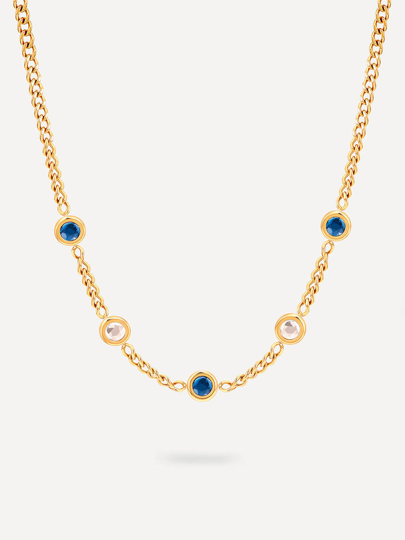 María Emma™ | Collar Dueto - Mar y Cielo