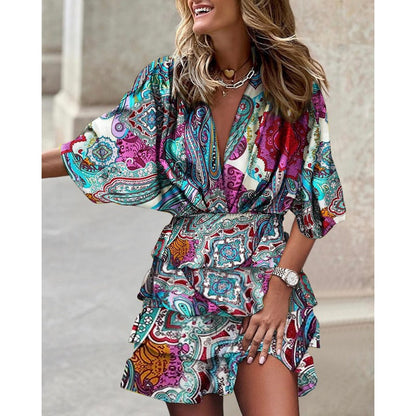Indira™ | Floral Midi Dress