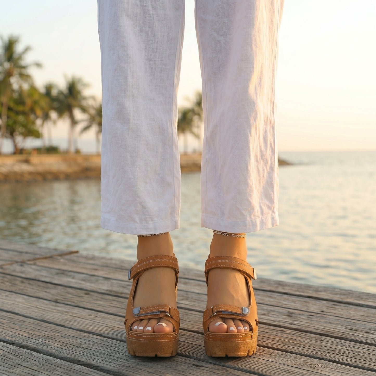 Adriana™ | Sandalias con Plataforma y Tacón Ancho
