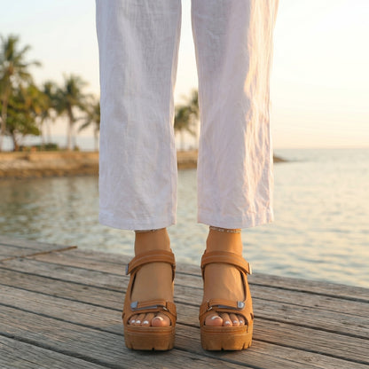 Adriana™ | Sandalias con Plataforma y Tacón Ancho