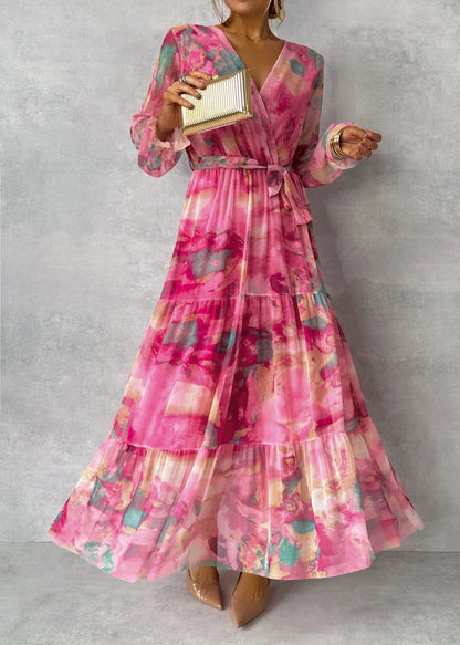 Lía™ | Vestido Cruzado con Diseño Floral