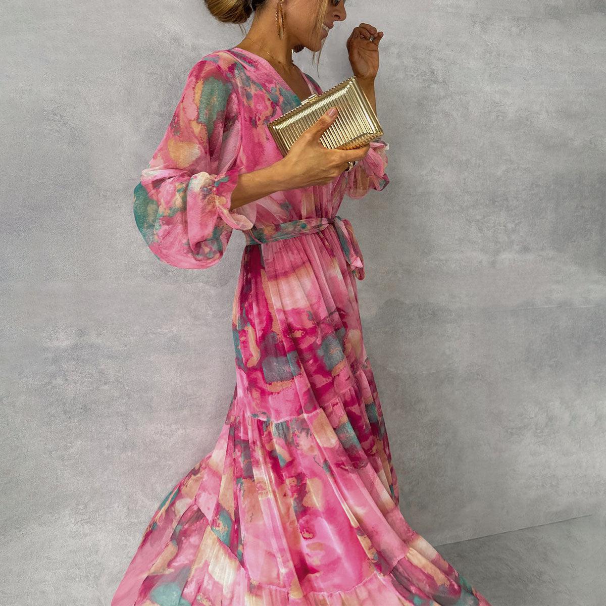 Lía™ | Vestido Cruzado con Diseño Floral