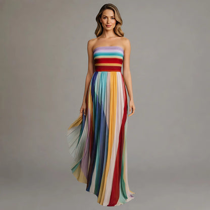 Candor™ | Vestido Maxi Colorido Luz
