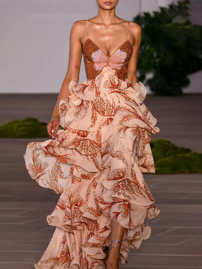 Calma™ | Vestido Maxi Papillon Exclusivo