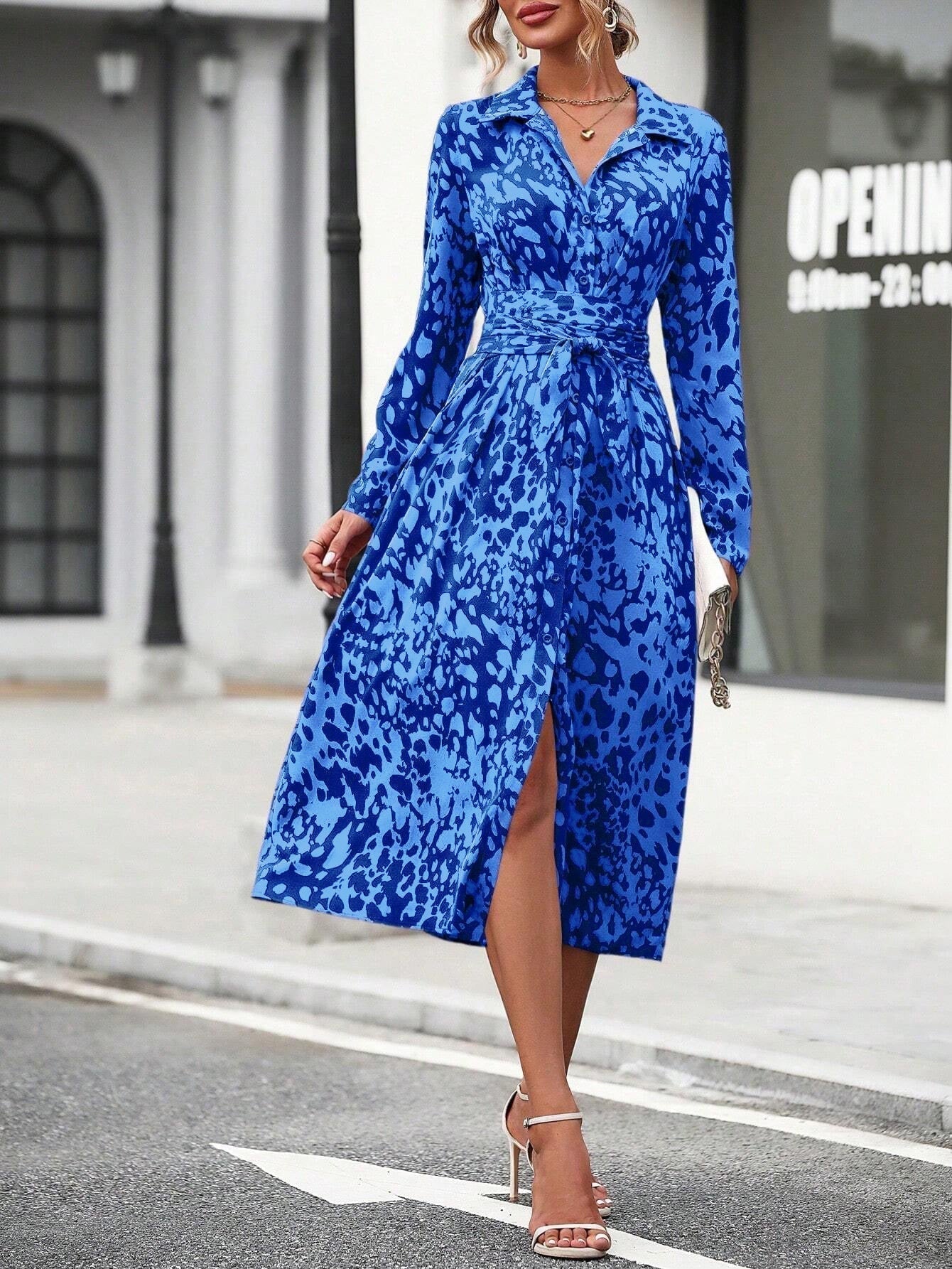 Cosette™ | Vestido Camisero Geométrico