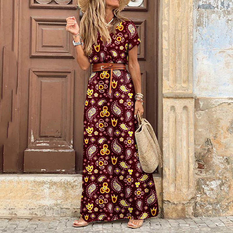 Cléophée™ | Vestido maxi bohemio elegante