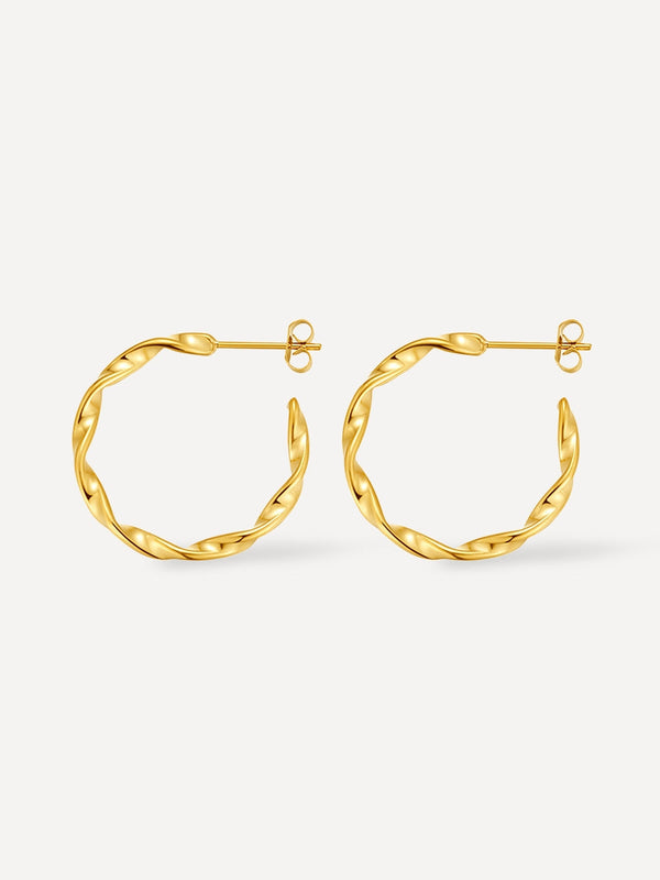 Amaia Élina™ | Pendientes de Aros Torcidos