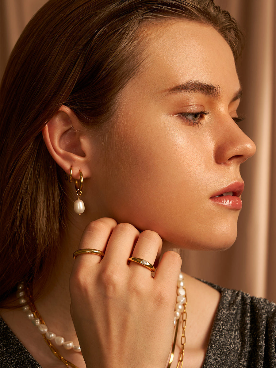 María Dulzura™ | Pendientes Contemporary Pearl