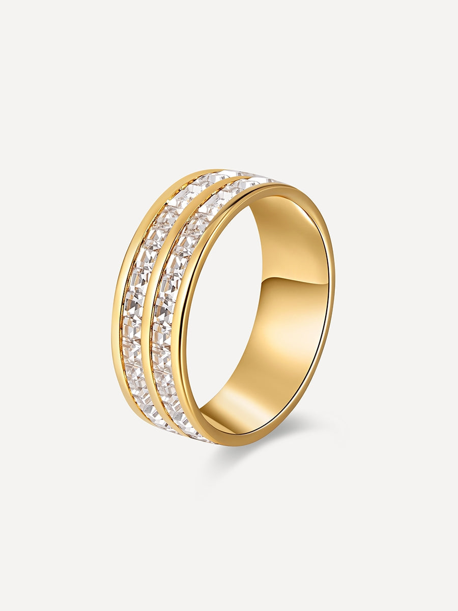 María Serena™ | Anillo Doble Brillo