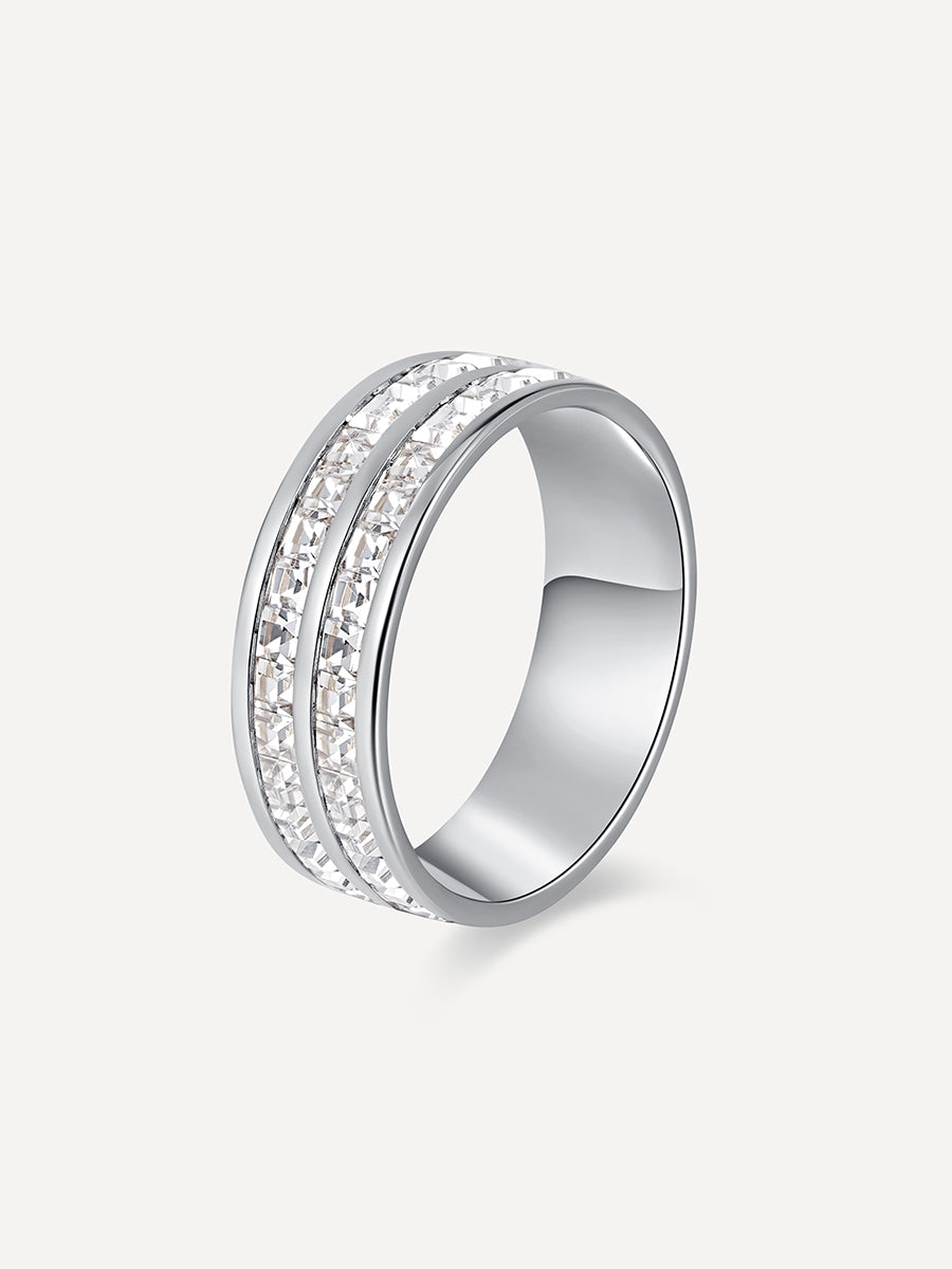 María Serena™ | Anillo Doble Brillo