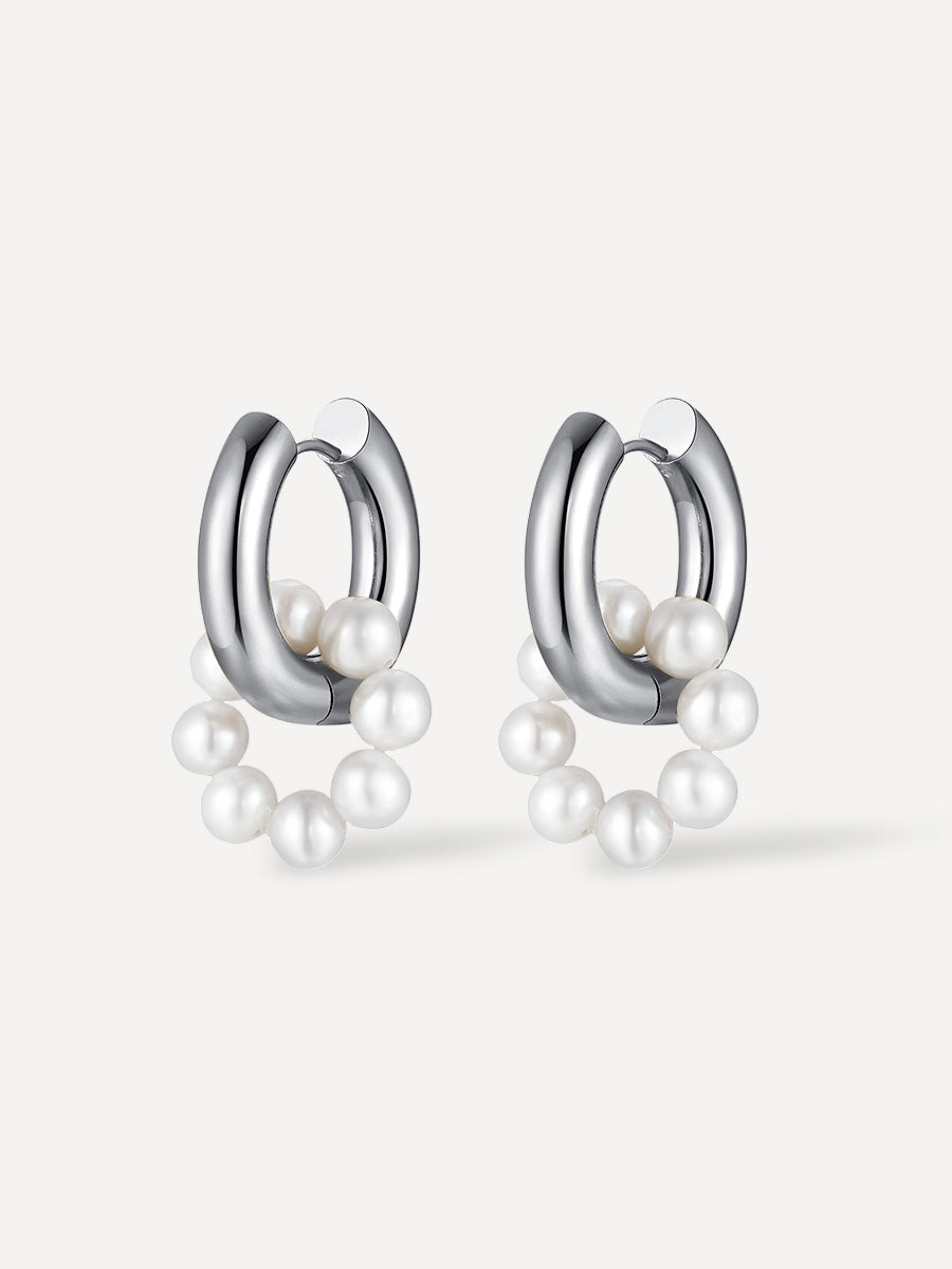 María Yasmin™ | Aros con Perlas