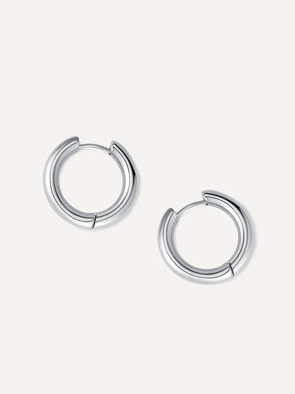 María Fe™ | Medianos Aros Brillantes de 24 mm