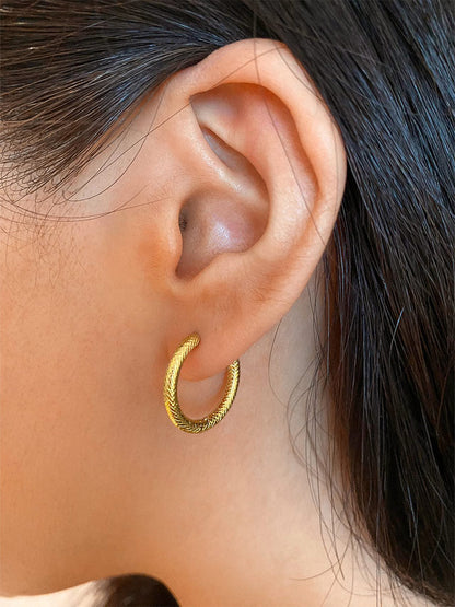 María Valeria™ | Aretes de Piel de Serpiente