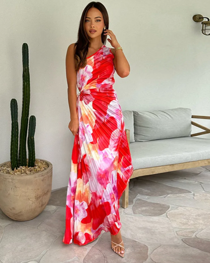 Karina™ | Vestido de Noche Tropical Radiante