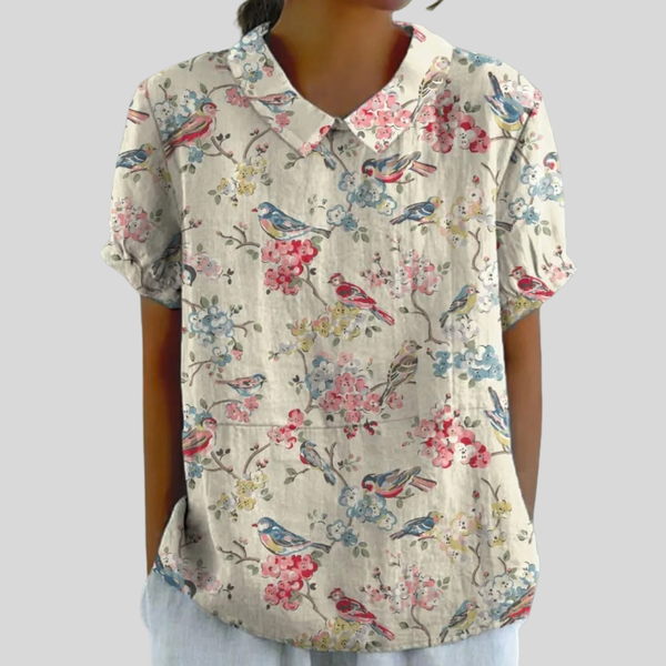 María Sabela™ | Blusa Floral Elegante y Cómoda