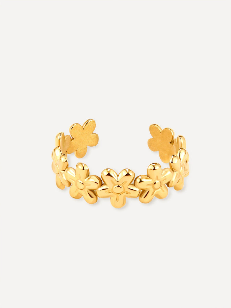 María Almendra™ | Anillo de Flor Silvestre Elegante