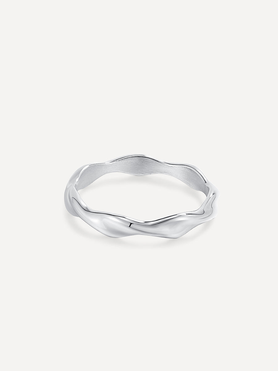 María Tulipa™ | Anillo de Diseño Curvo Moderno