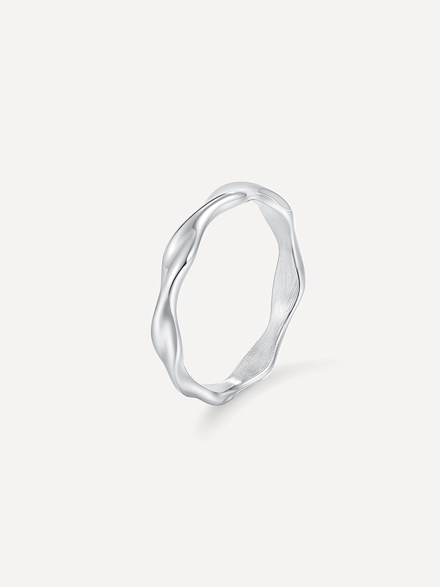María Tulipa™ | Anillo de Diseño Curvo Moderno