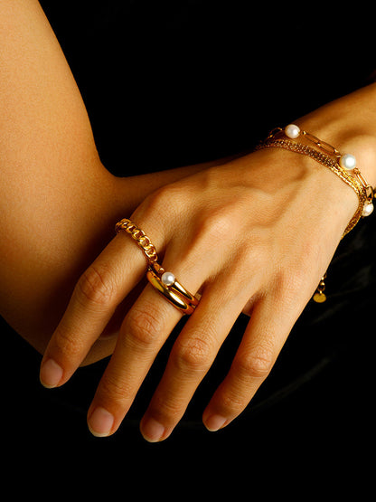 María Salvia™ | Anillo entrelazado elegante