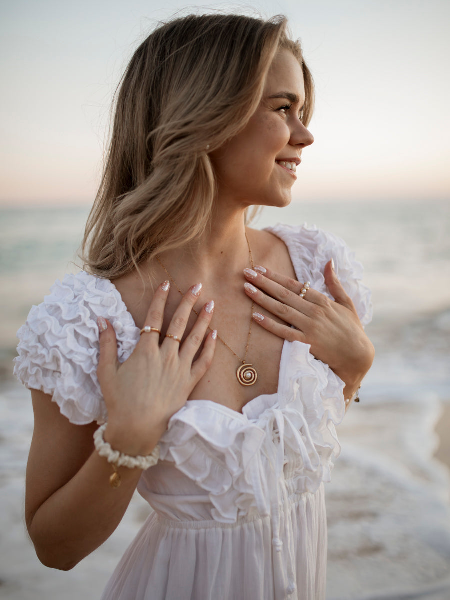 María Lealtad™ | Anillo de Perla Elegante
