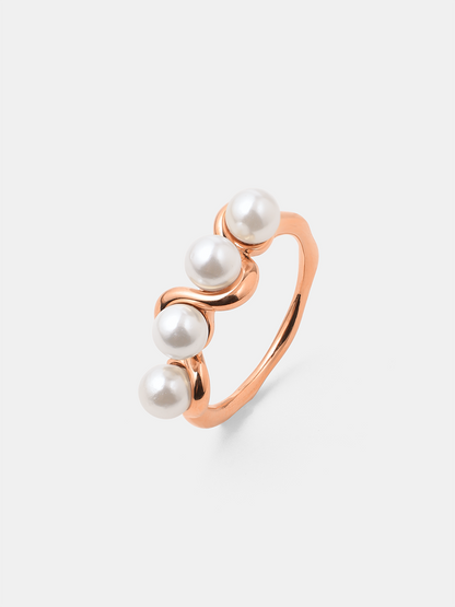 María Lealtad™ | Anillo de Perla Elegante