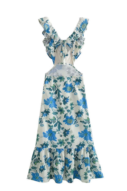 Damaris™ | Vestido Floral con Detalles de Volantes