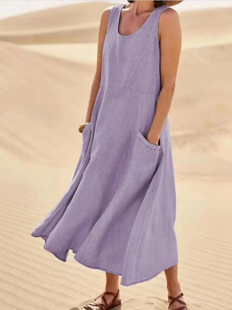 Sofía™ | Chloé Maxi Dress in Natural Comfort