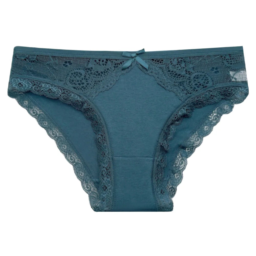 Émilie™ | Pack 5 panties de encaje tiro bajo