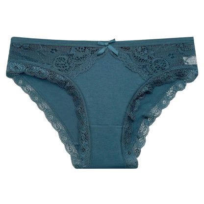 Émilie™ | Pack 5 panties de encaje tiro bajo