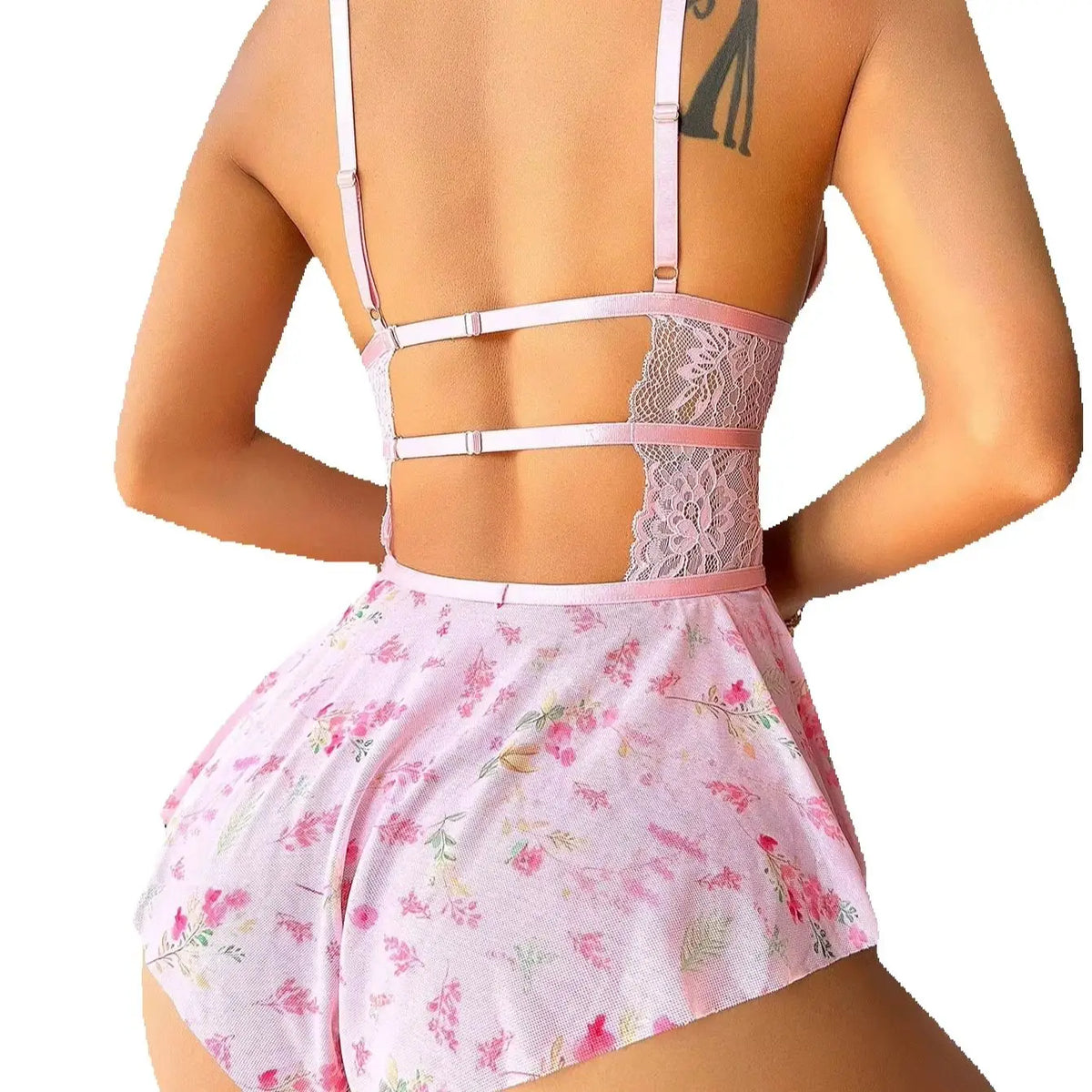 Séverine™ | Conjunto transparente de encaje floral
