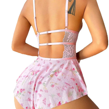 Séverine™ | Conjunto transparente de encaje floral
