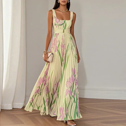 Jessenia™ | Floral A-Line Maxi Dress