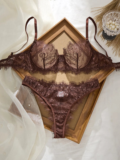 Célestine™ | Conjunto de encaje fino sin costuras