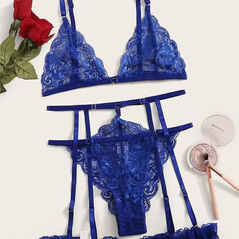 Éloïse™ | Conjunto de encaje con liguero, talla grande