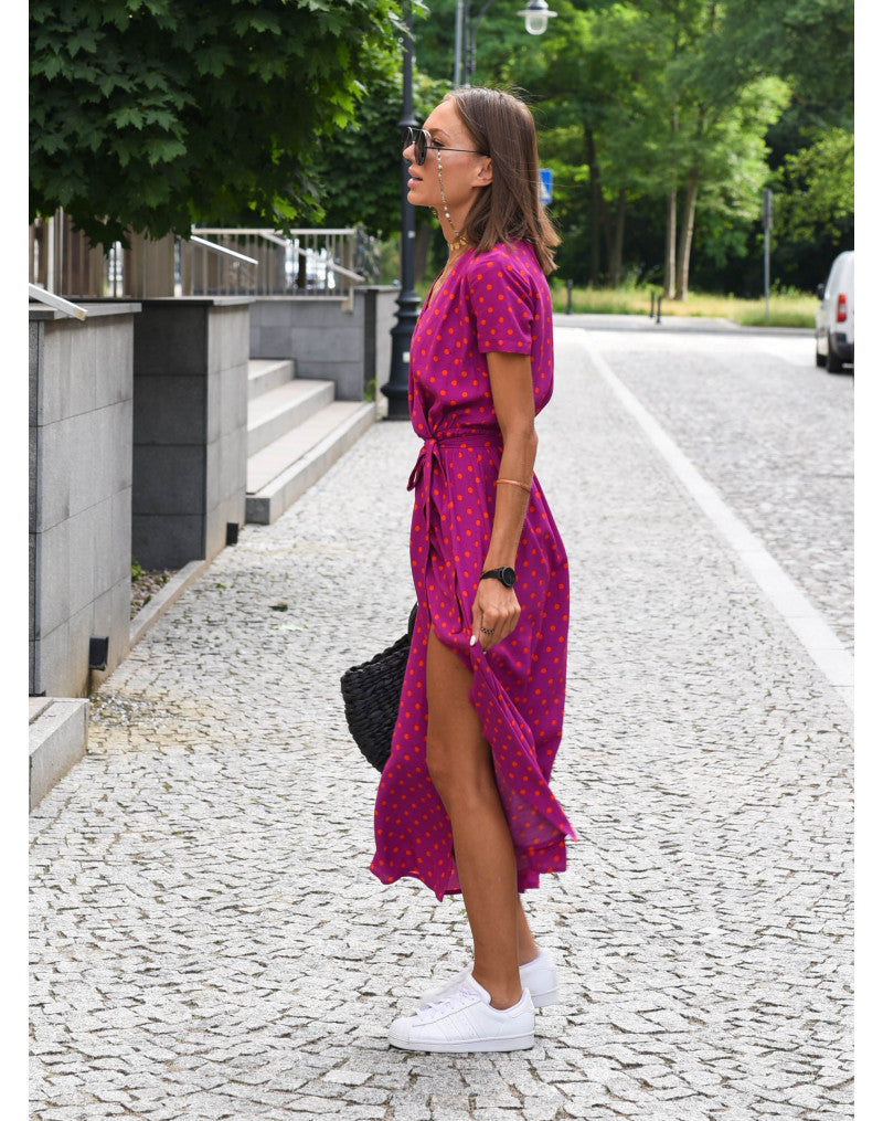 Casandra™ | Elegante vestido floral con escote en V