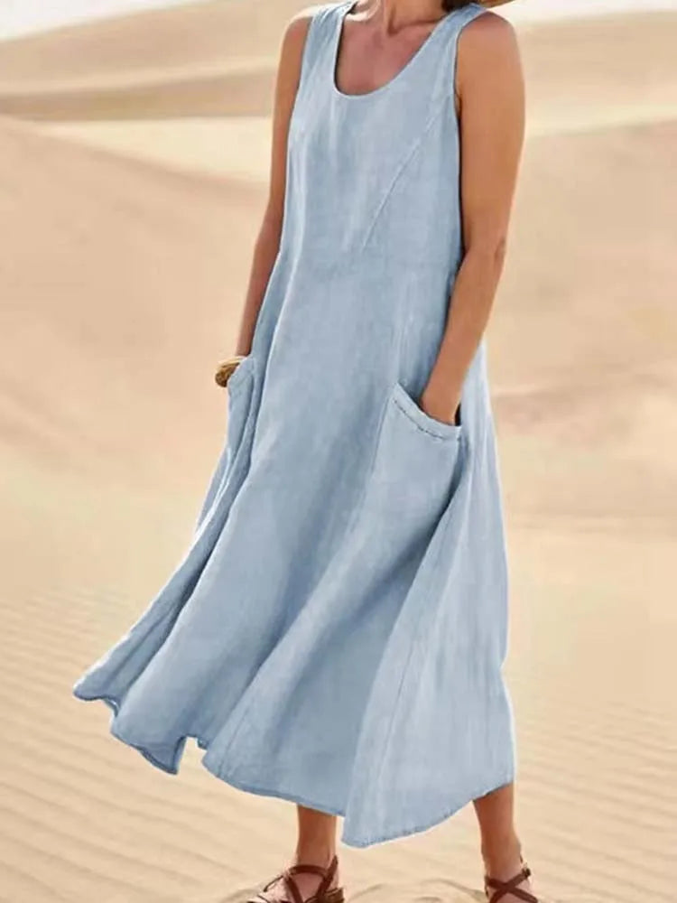 Sofía™ | Chloé Maxi Dress in Natural Comfort