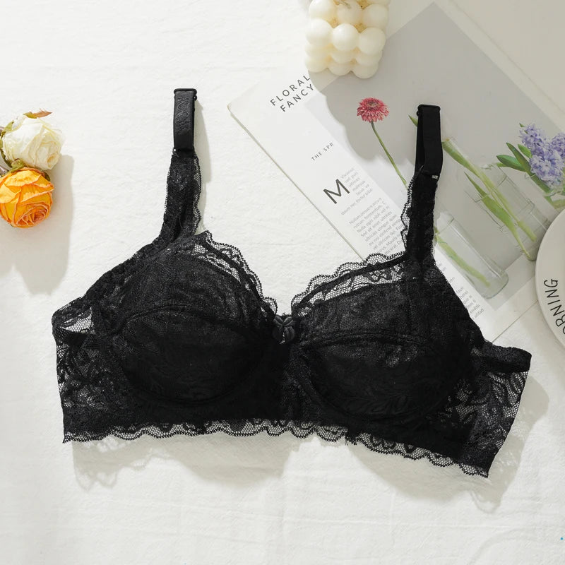 Fleur™ | Sujetador de encaje push-up con escote en V