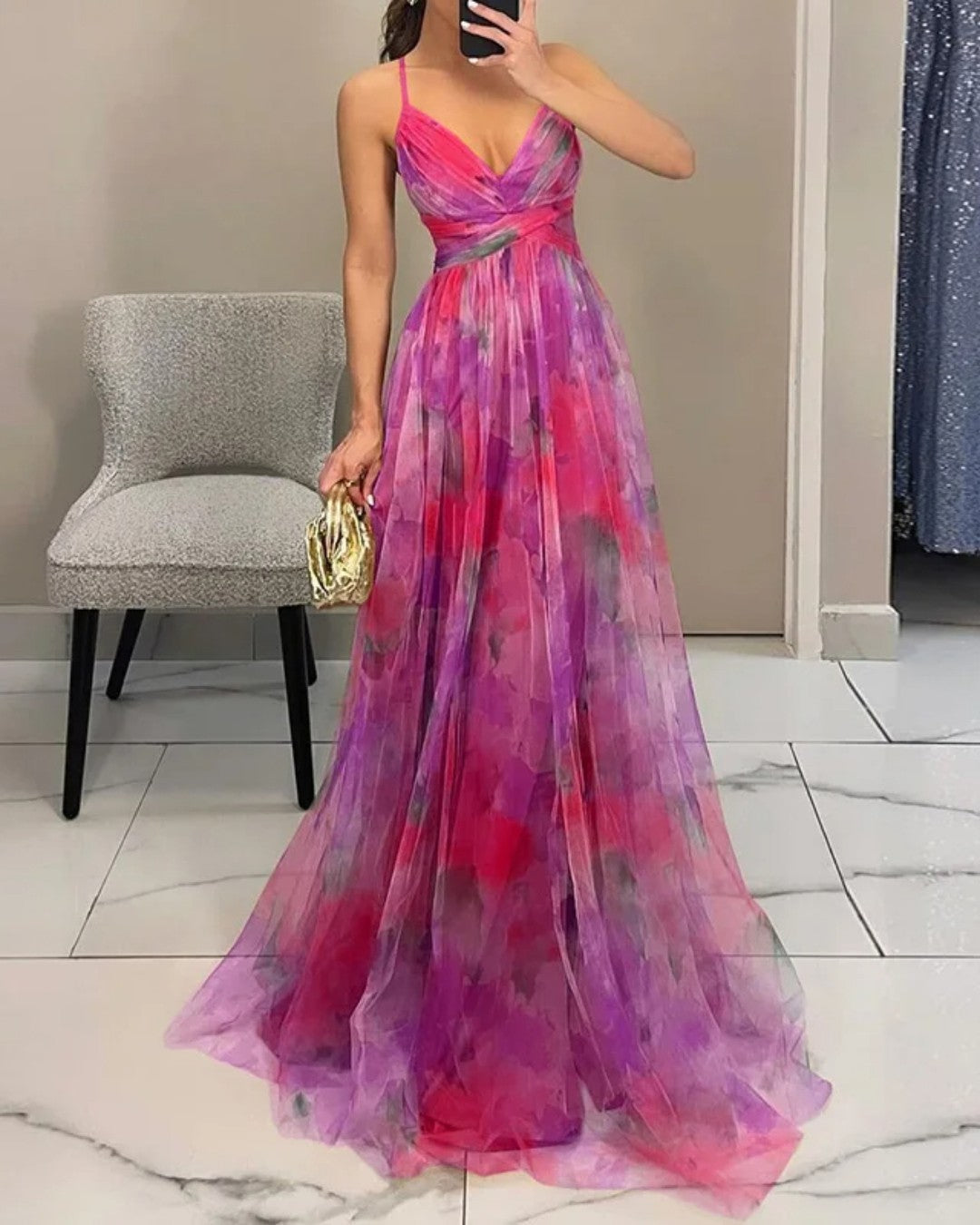 Anhelo™ | Vestido Maxi Floral con Elegancia