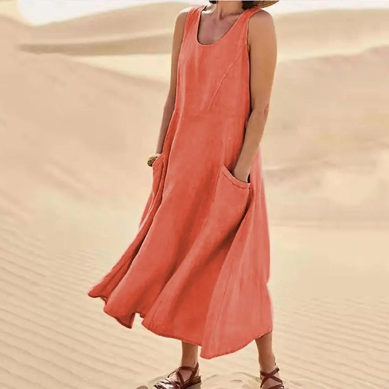Sofía™ | Chloé Maxi Dress in Natural Comfort