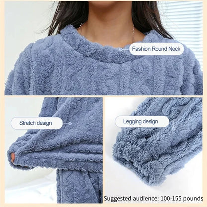 Hortense™ | Pijama cálido de terciopelo jacquard