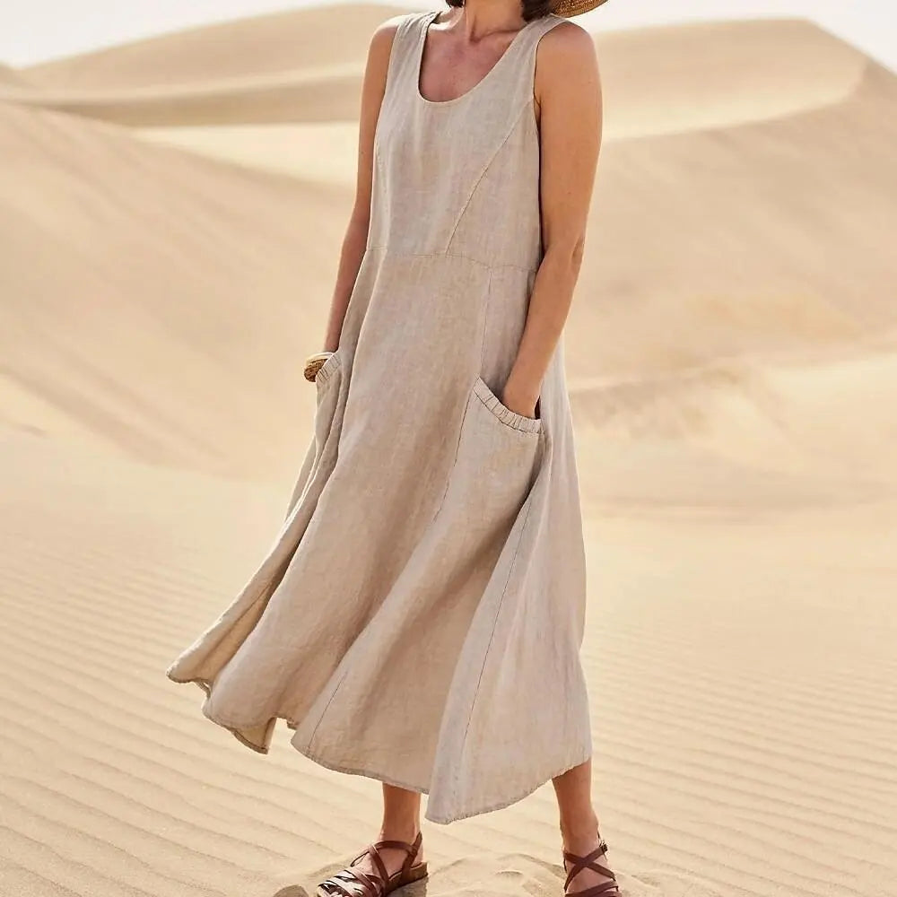 Sofía™ | Chloé Maxi Dress in Natural Comfort
