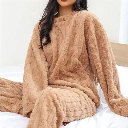 Hortense™ | Pijama cálido de terciopelo jacquard