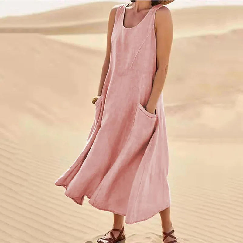 Sofía™ | Chloé Maxi Dress in Natural Comfort