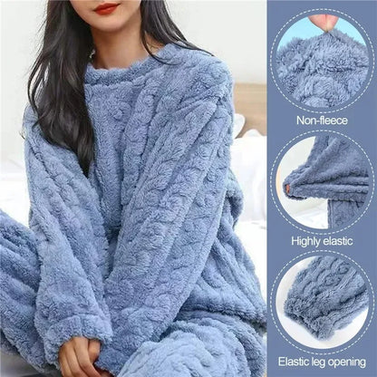Hortense™ | Pijama cálido de terciopelo jacquard
